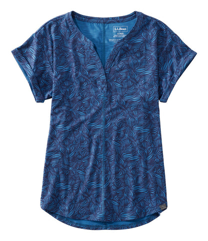 Women's Streamside Tee, Short-Sleeve Splitneck Print | L.L.Bean for sale