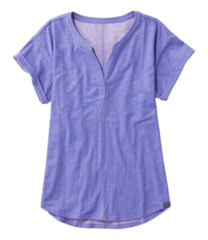 Women's Streamside Tee, Short-Sleeve Splitneck Print | L.L.Bean for sale