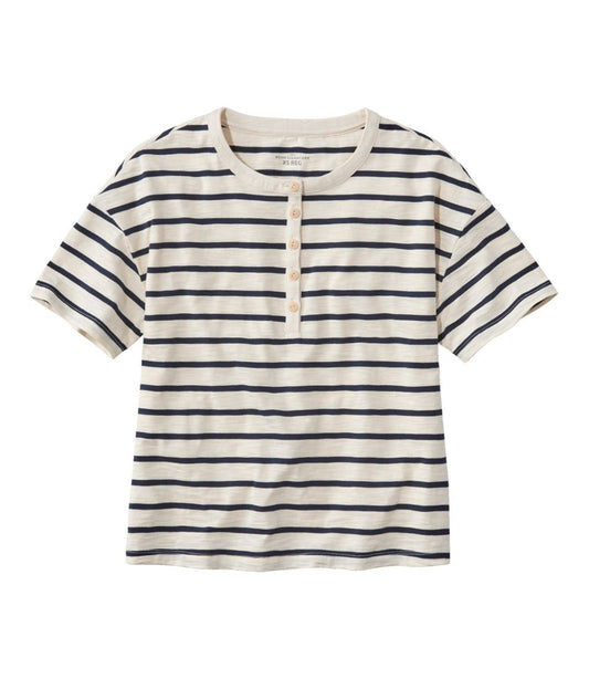 Women's Signature Slub Tee, Short-Sleeve Henley Novelty | L.L.Bean US