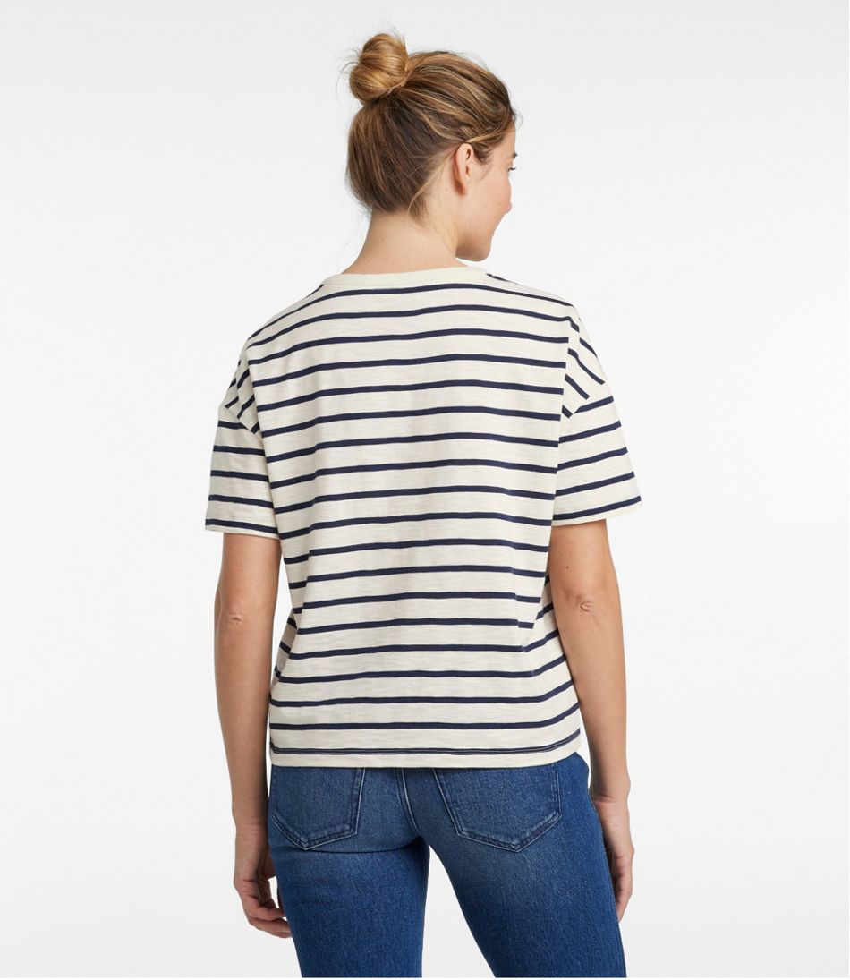 Women's Signature Slub Tee, Short-Sleeve Henley Novelty | L.L.Bean US