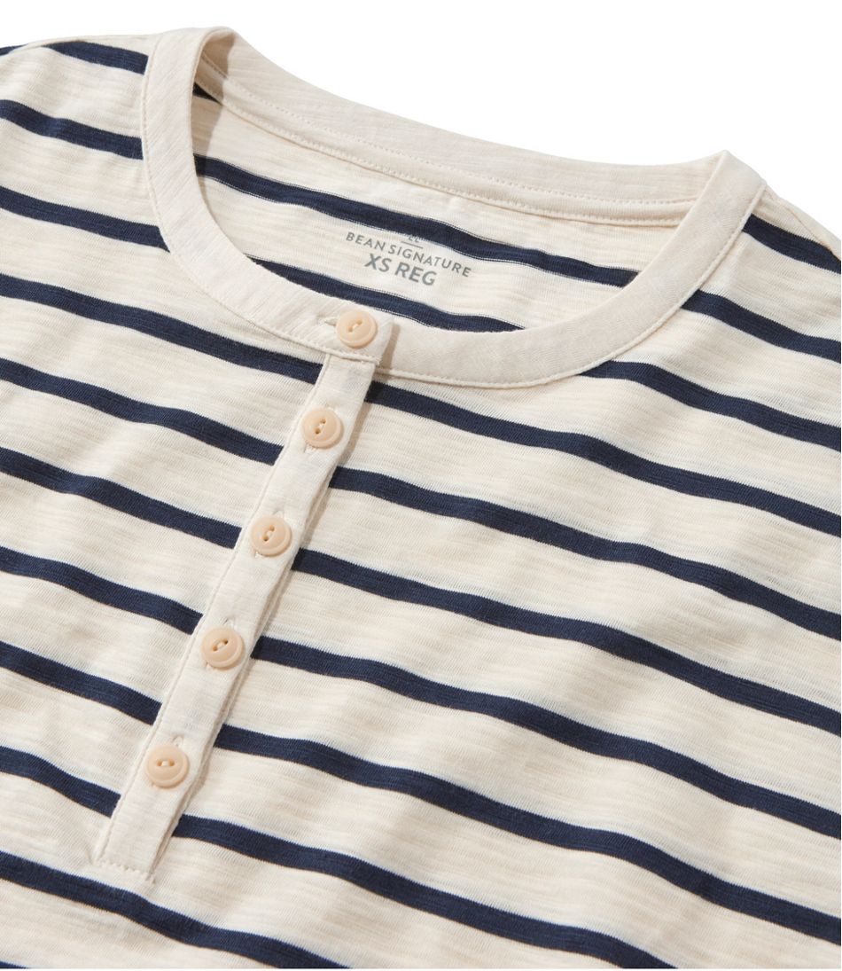 Women's Signature Slub Tee, Short-Sleeve Henley Novelty | L.L.Bean US