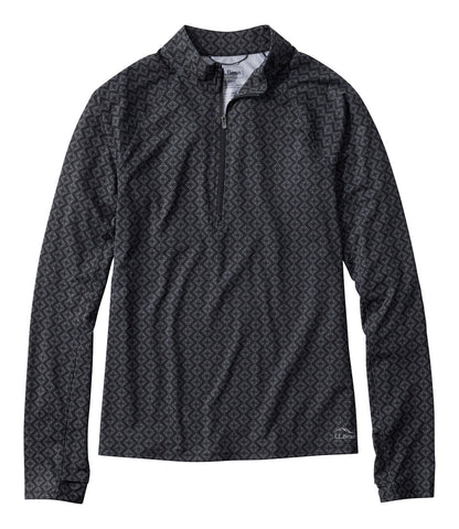 Women's Access Trail Pullover, Long-Sleeve Quarter-Zip Print | L.L.Bean outlet