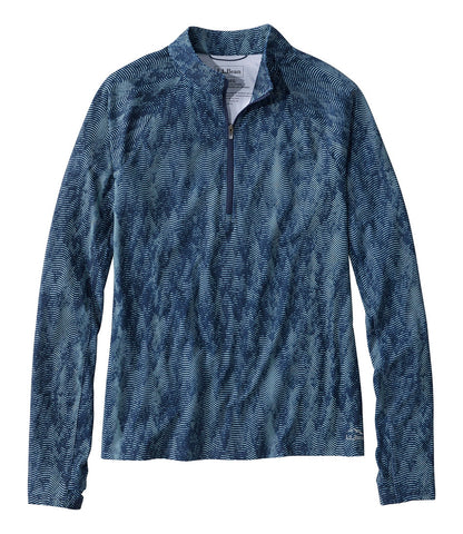 Women's Access Trail Pullover, Long-Sleeve Quarter-Zip Print | L.L.Bean outlet