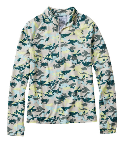Women's Access Trail Pullover, Long-Sleeve Quarter-Zip Print | L.L.Bean outlet