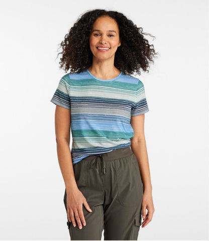 Women's Everyday SunSmart® Tee, Short-Sleeve Stripe | L.L.Bean discount