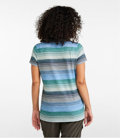 Women's Everyday SunSmart® Tee, Short-Sleeve Stripe | L.L.Bean discount