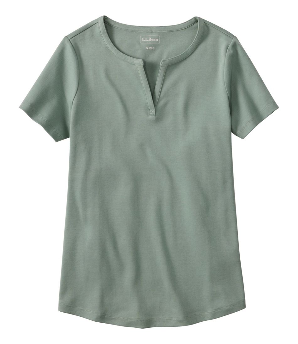 Women's Tee, Short-Sleeve Notch-Neck | L.L.Bean sale