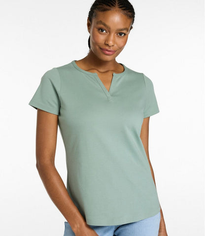 Women's Tee, Short-Sleeve Notch-Neck | L.L.Bean sale