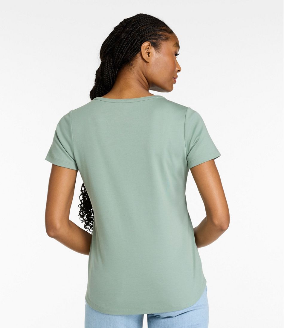 Women's Tee, Short-Sleeve Notch-Neck | L.L.Bean sale