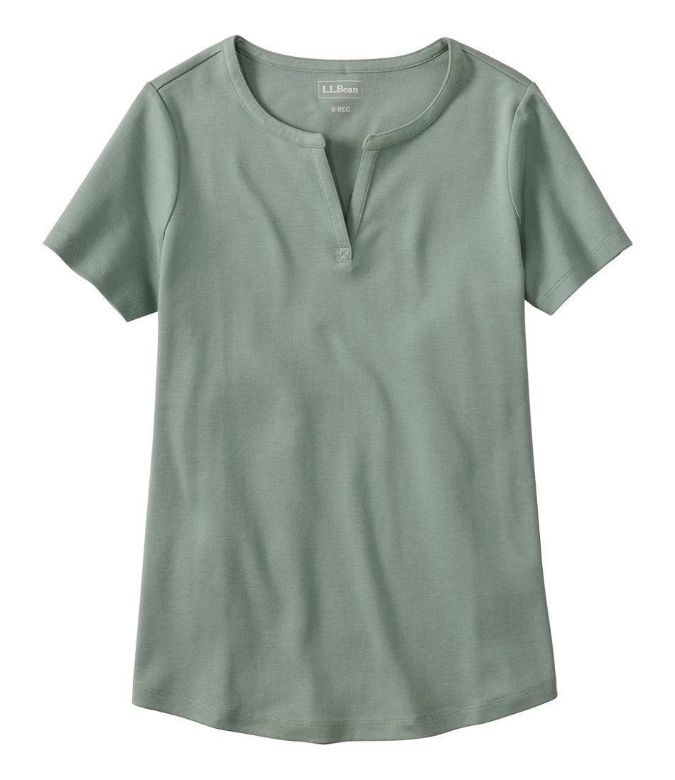 Women's Tee, Short-Sleeve Notch-Neck | L.L.Bean sale
