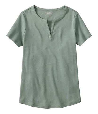 Women's Tee, Short-Sleeve Notch-Neck | L.L.Bean sale