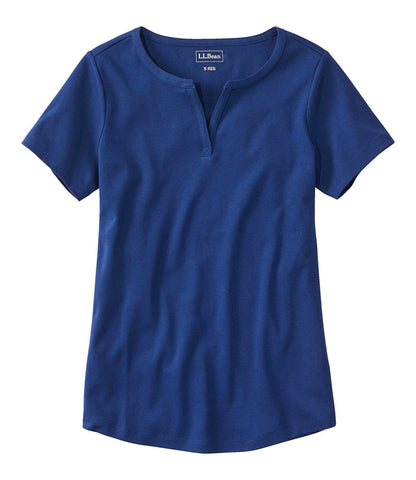 Women's Tee, Short-Sleeve Notch-Neck | L.L.Bean sale