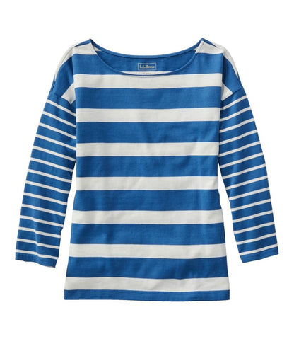 Women's Heritage Mariner Top, Boatneck Three-Quarter-Sleeve Blocked Stripe | L.L.Bean discount