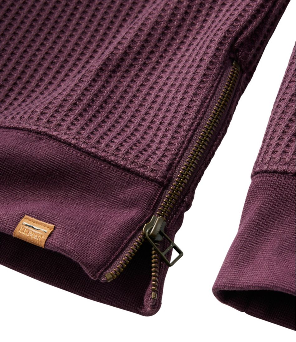 Women's Birchwood Brushed Waffle Top, Crewneck | L.L.Bean online