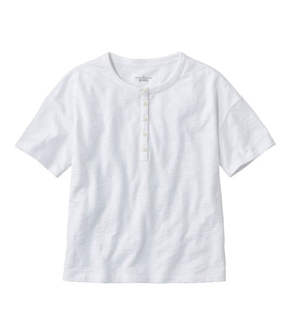Women's Signature Slub Tee, Short-Sleeve Henley | L.L.Bean for sale