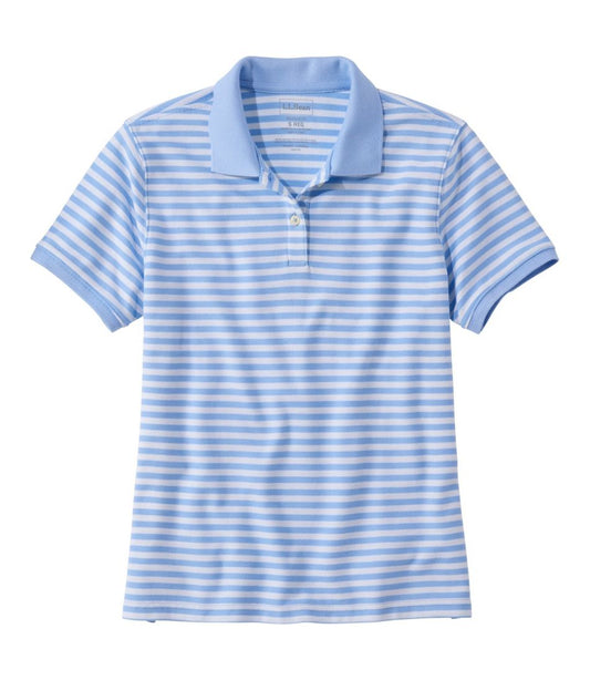 Women's Premium Double L Polo, Short-Sleeve Relaxed Fit Stripe | L.L.Bean discount