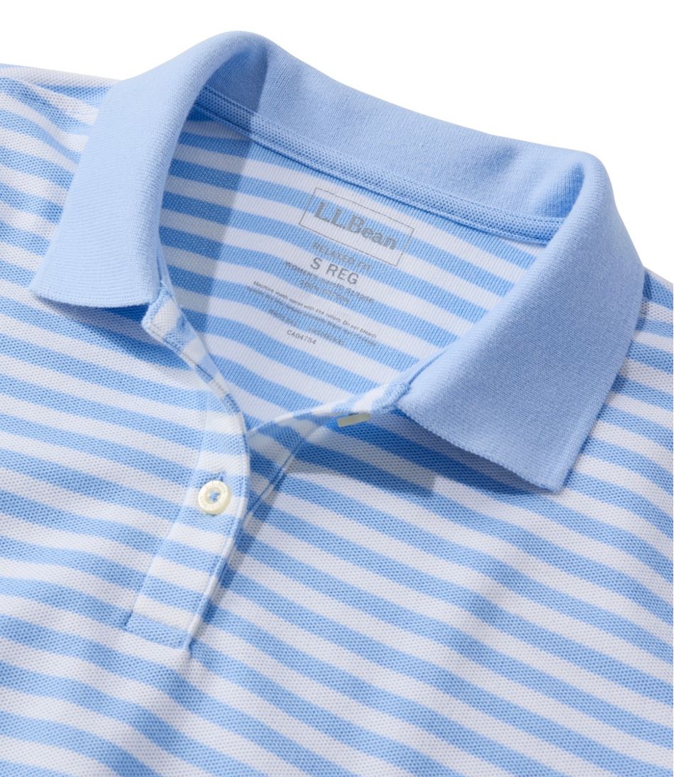 Women's Premium Double L Polo, Short-Sleeve Relaxed Fit Stripe | L.L.Bean discount