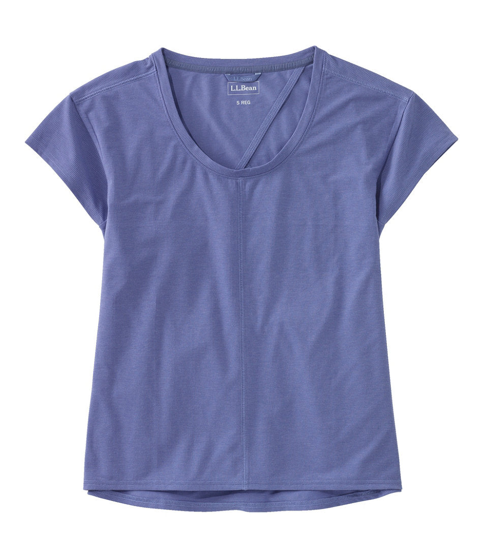 Women's Ribbed Performance Tee, Short-Sleeve | L.L.Bean online