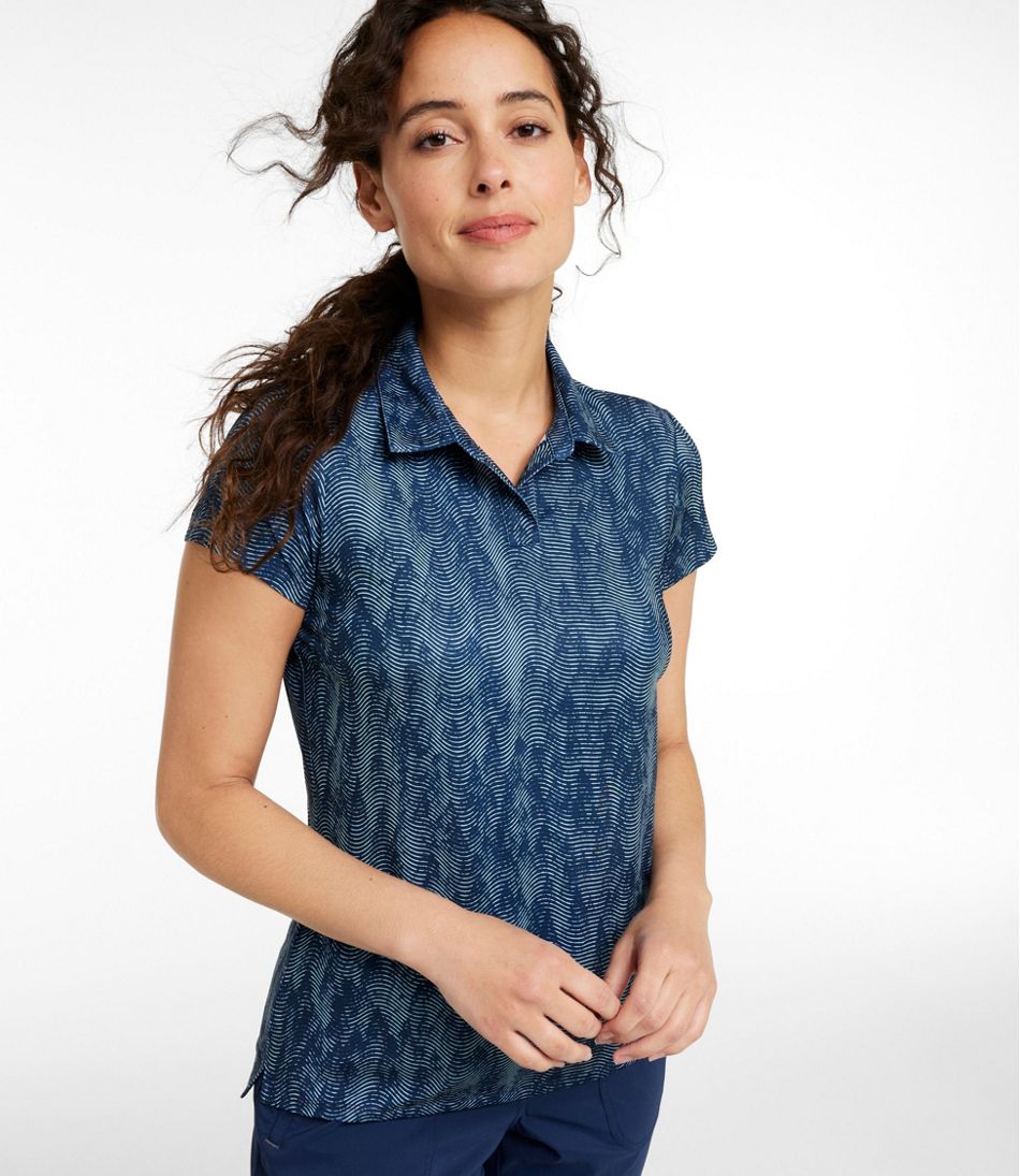 Women's Access Polo, Short-Sleeve Print | L.L.Bean US