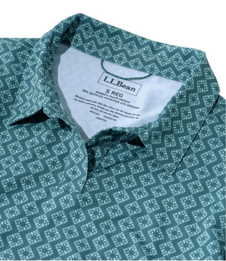 Women's Access Polo, Short-Sleeve Print | L.L.Bean US