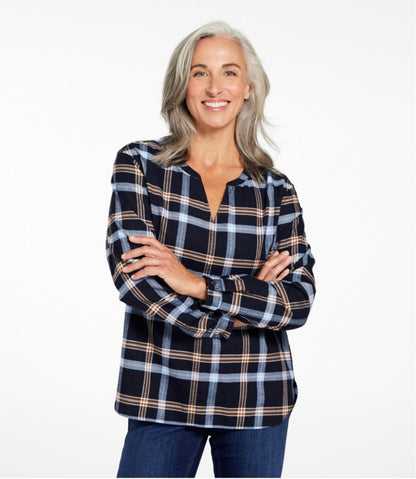 Women's Whisperweight Flannel Popover Shirt | L.L.Bean US