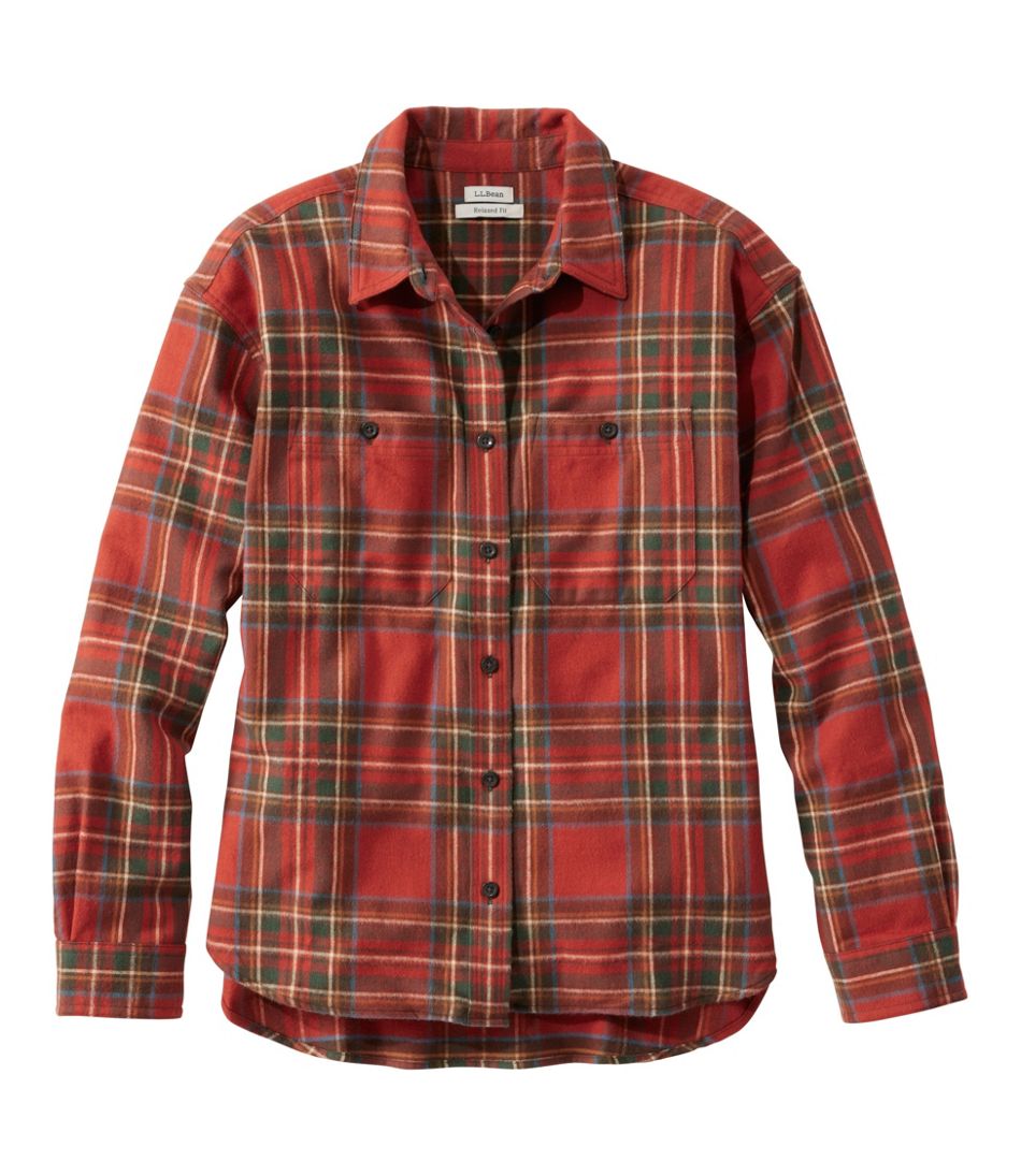 Women's Scotch Plaid Flannel Shirt, Boyfriend | L.L.Bean discount