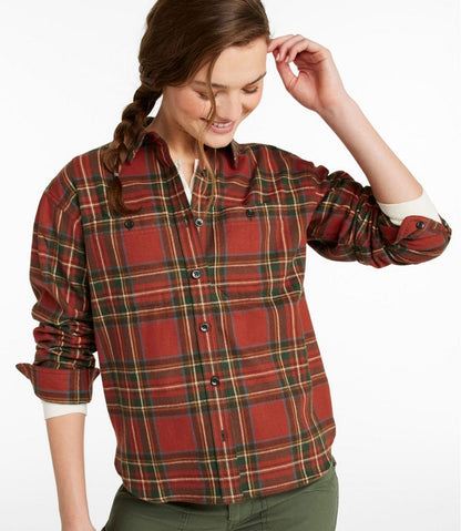 Women's Scotch Plaid Flannel Shirt, Boyfriend | L.L.Bean discount