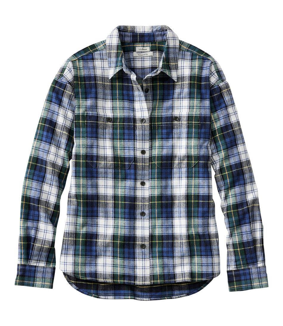 Women's Scotch Plaid Flannel Shirt, Boyfriend | L.L.Bean discount