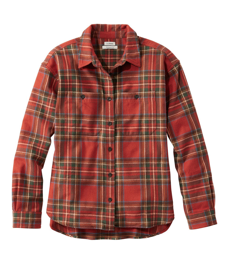 Women's Scotch Plaid Flannel Shirt, Boyfriend | L.L.Bean discount