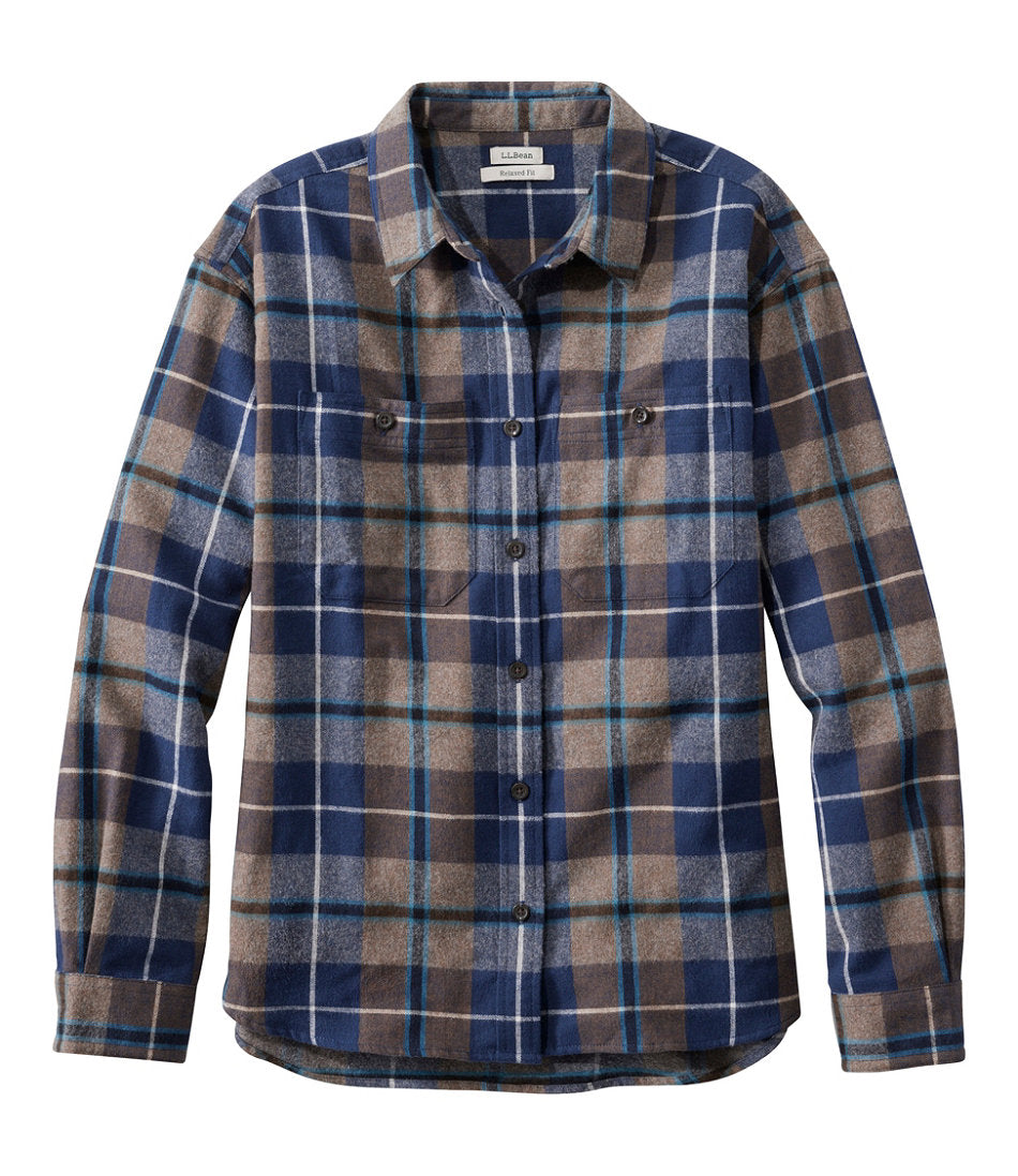 Women's Scotch Plaid Flannel Shirt, Boyfriend | L.L.Bean discount