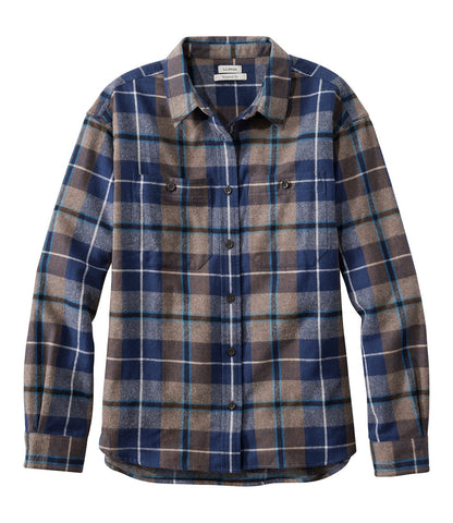 Women's Scotch Plaid Flannel Shirt, Boyfriend | L.L.Bean discount