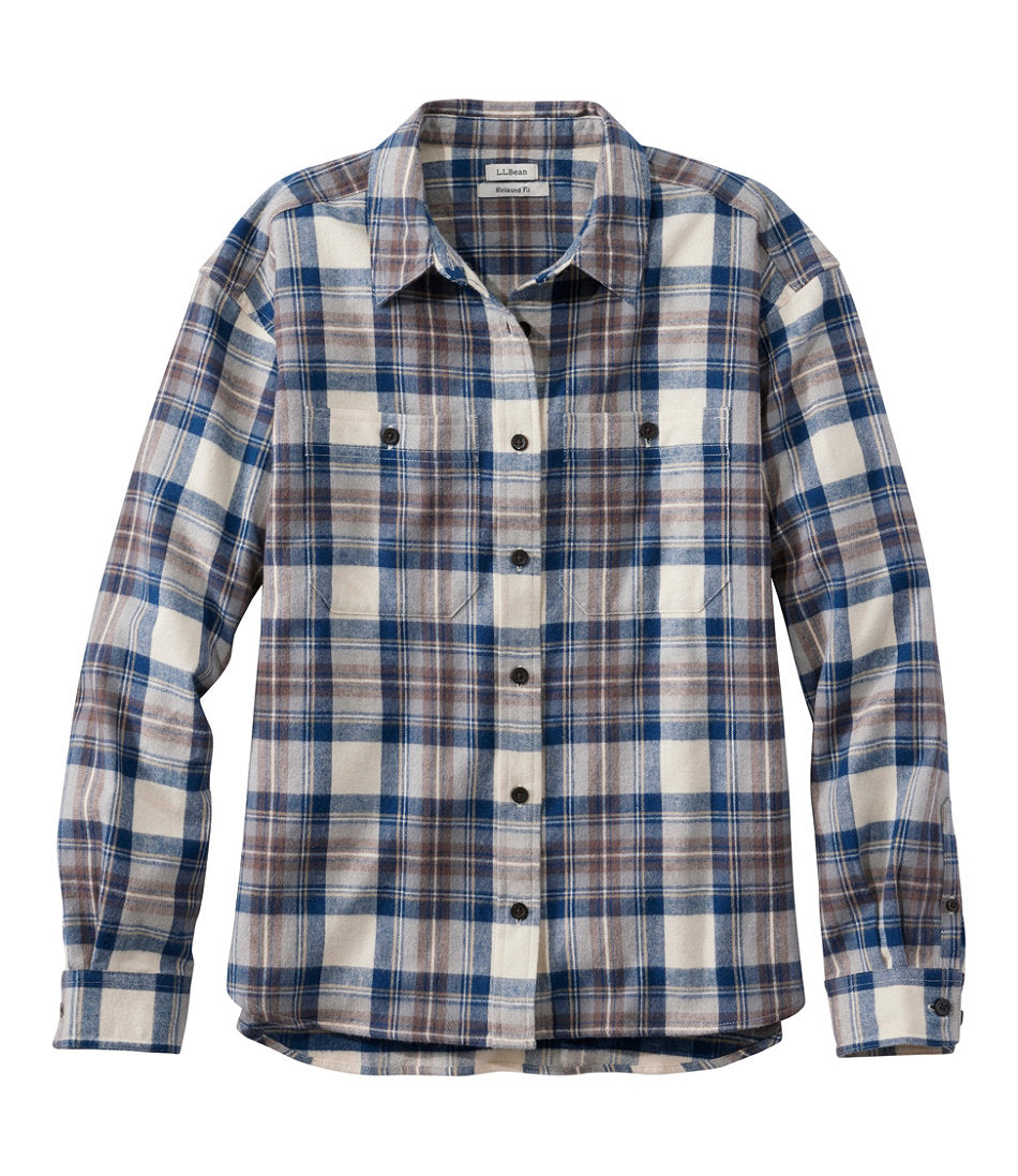 Women's Scotch Plaid Flannel Shirt, Boyfriend | L.L.Bean discount
