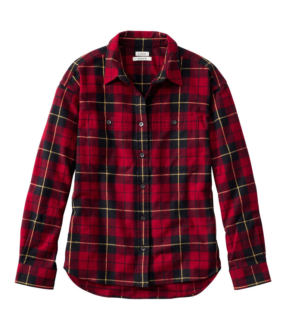 Women's Scotch Plaid Flannel Shirt, Boyfriend | L.L.Bean discount