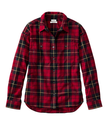 Women's Scotch Plaid Flannel Shirt, Boyfriend | L.L.Bean discount