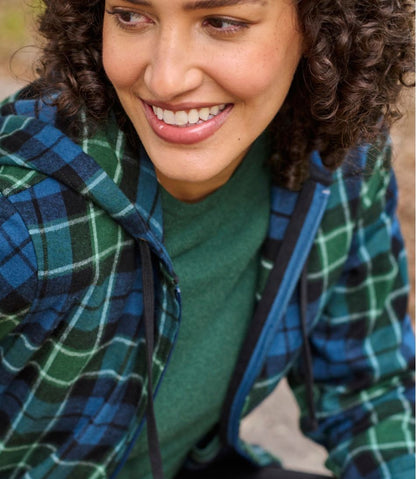 Women's Scotch Plaid Flannel Shirt, Relaxed Zip Hoodie | L.L.Bean sale