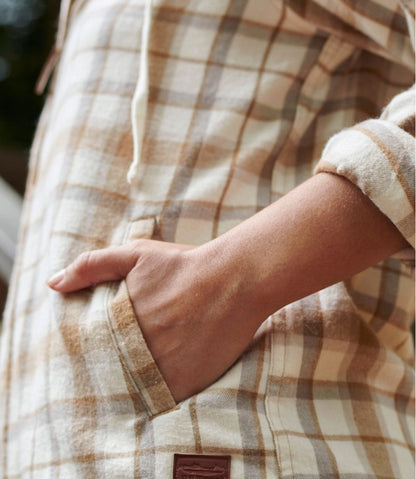Women's Scotch Plaid Flannel Shirt, Relaxed Zip Hoodie | L.L.Bean sale