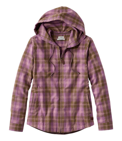 Women's Scotch Plaid Flannel Shirt, Relaxed Zip Hoodie | L.L.Bean sale