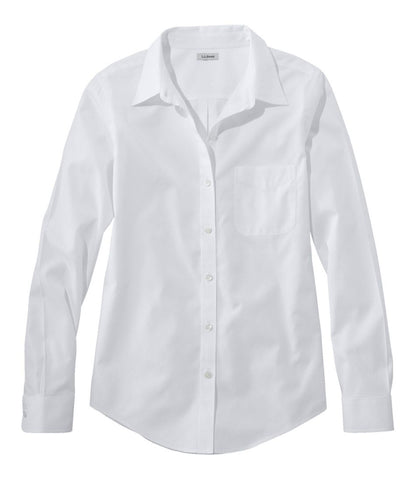Women's Wrinkle-Free Pinpoint Oxford Shirt, Long-Sleeve Relaxed Fit | L.L.Bean for sale