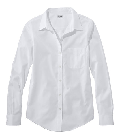 Women's Wrinkle-Free Pinpoint Oxford Shirt, Long-Sleeve Relaxed Fit | L.L.Bean for sale