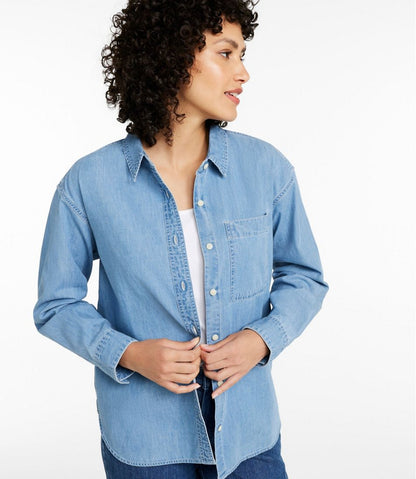 Women's Denim Boyfriend Shirt | L.L.Bean on sale