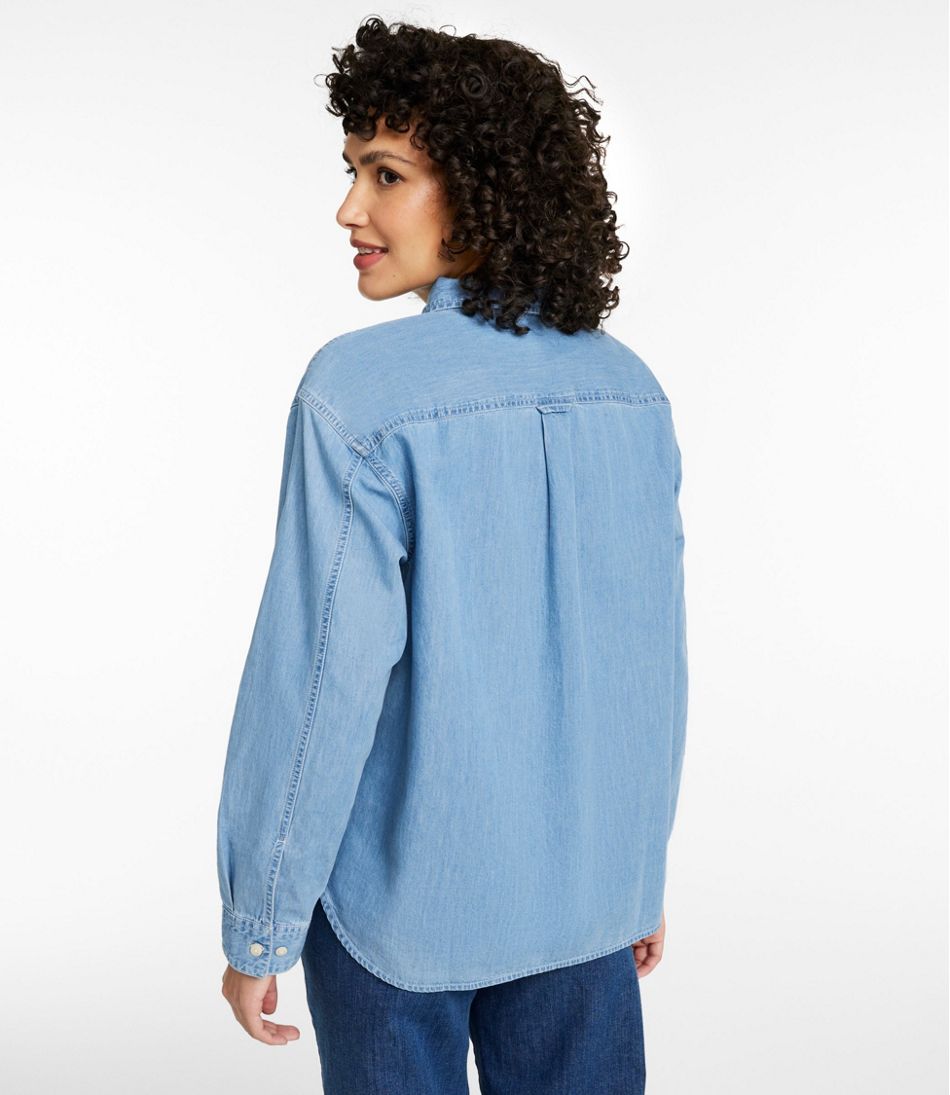 Women's Denim Boyfriend Shirt | L.L.Bean on sale
