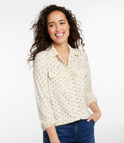 Women's Camden Hills Button Front Shirt, Print | L.L.Bean online