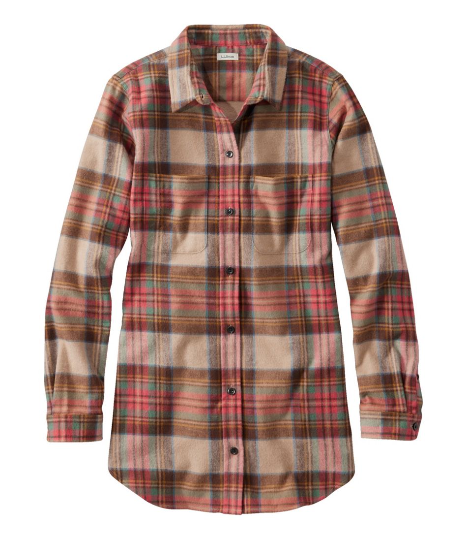 Women's Scotch Plaid Flannel Shirt, Tunic | L.L.Bean US