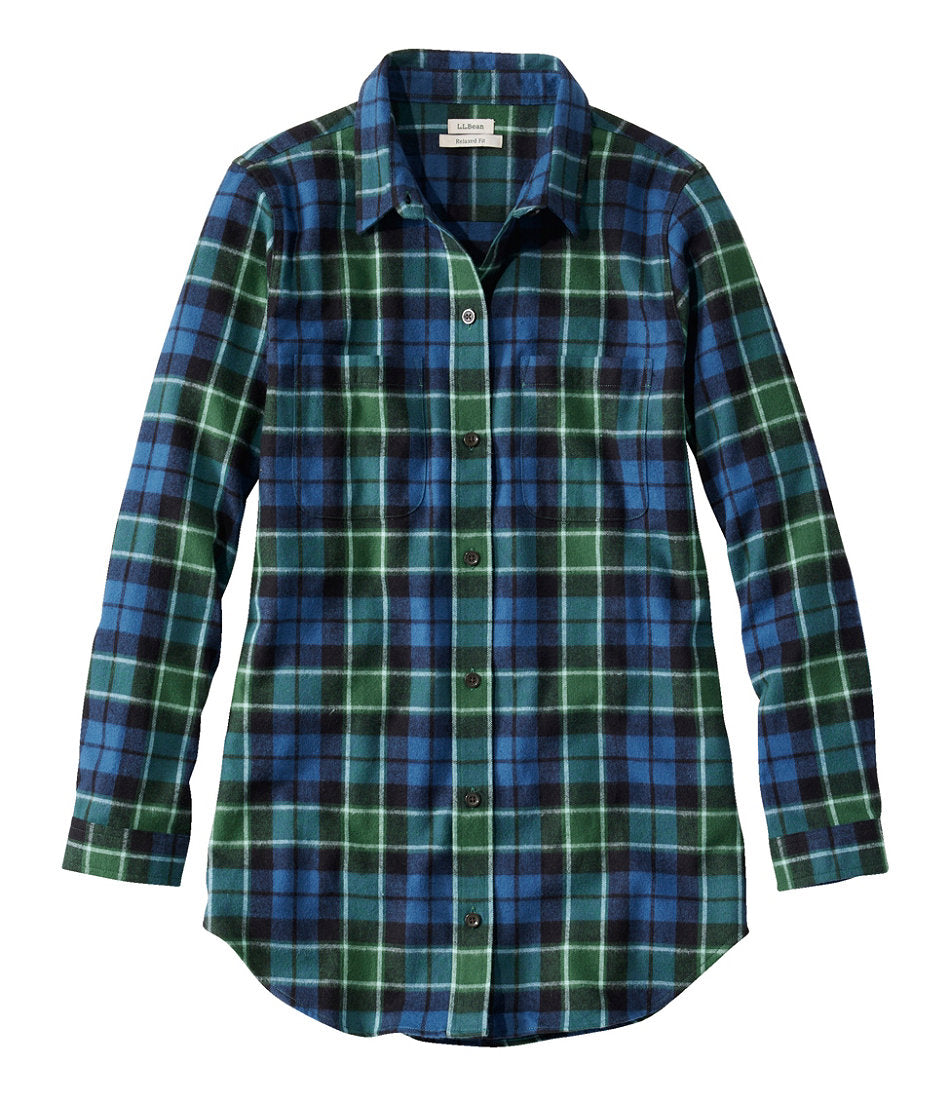 Women's Scotch Plaid Flannel Shirt, Tunic | L.L.Bean US