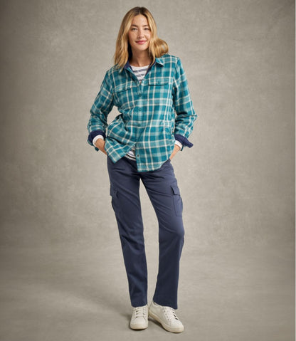 Women's Fleece-Lined Flannel Shirt, Snap-Front Plaid | L.L.Bean outlet