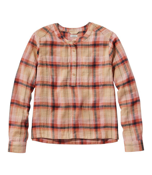 Women's Day Breeze Shirt, Long-Sleeve Collarless | L.L.Bean sale