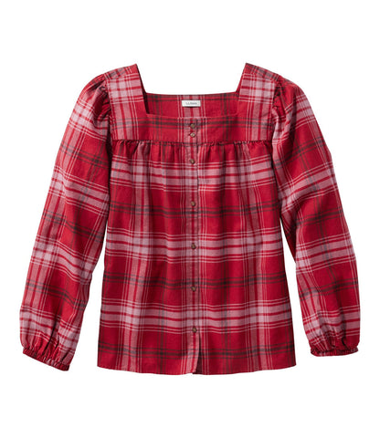 Women's Whisperweight Flannel Shirt, Squareneck | L.L.Bean for sale