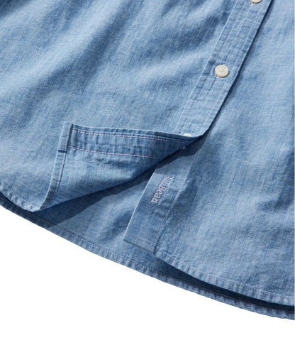 Women's Essential Cotton Shirt, Chambray Long Sleeve | L.L.Bean online