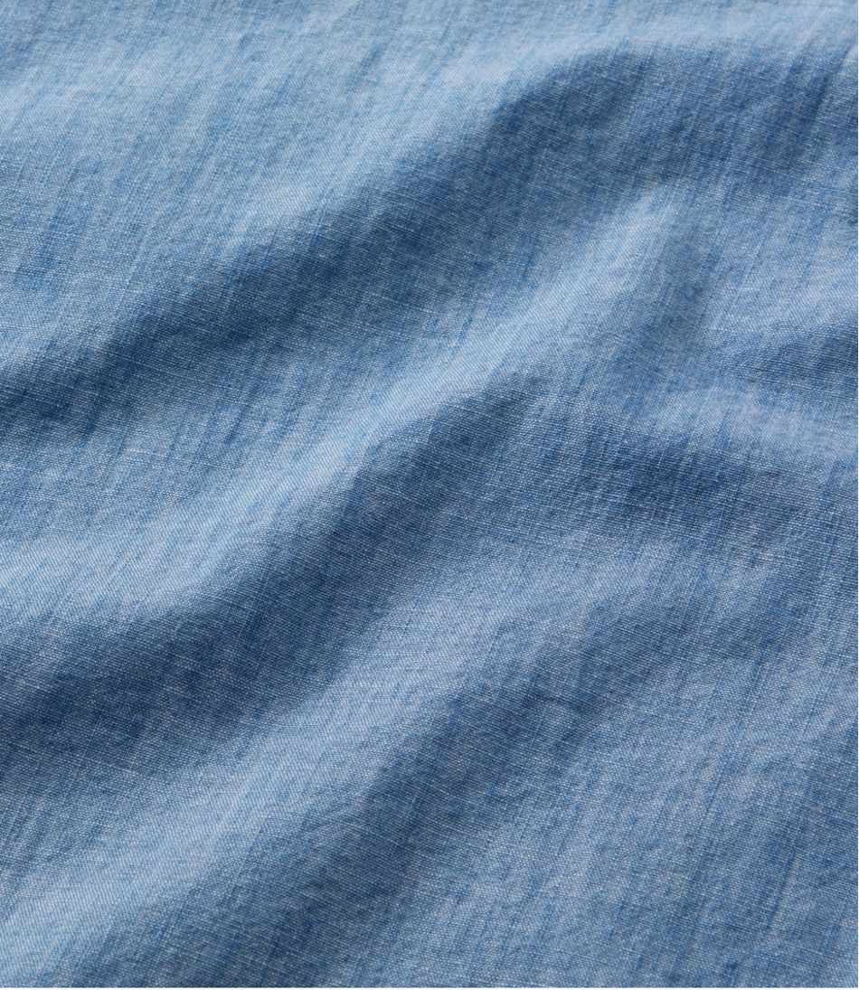 Women's Essential Cotton Shirt, Chambray Long Sleeve | L.L.Bean online