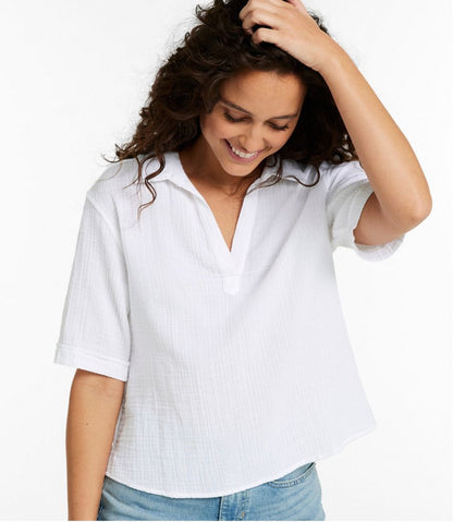 Women's Cloud Gauze Shirt, Polo | L.L.Bean US